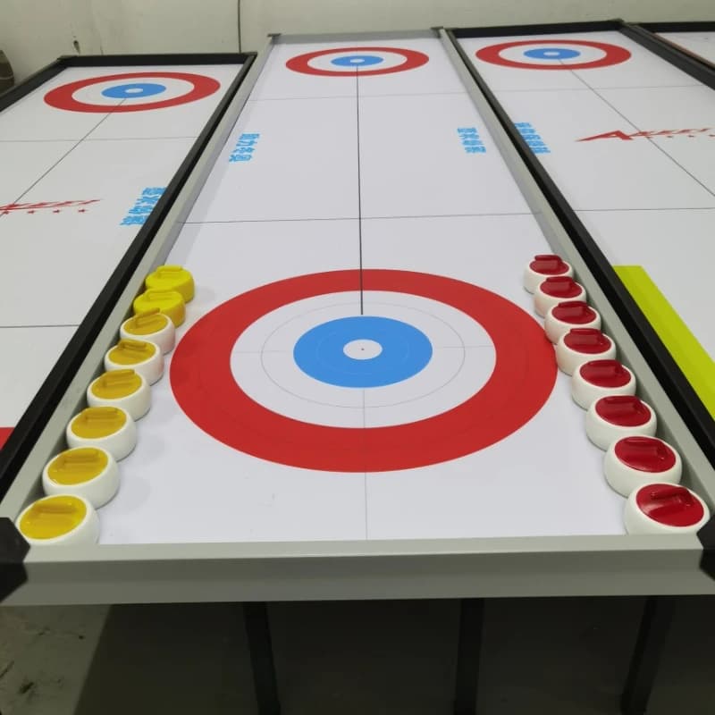 Desk curling, table curling, table bowling two-in-one