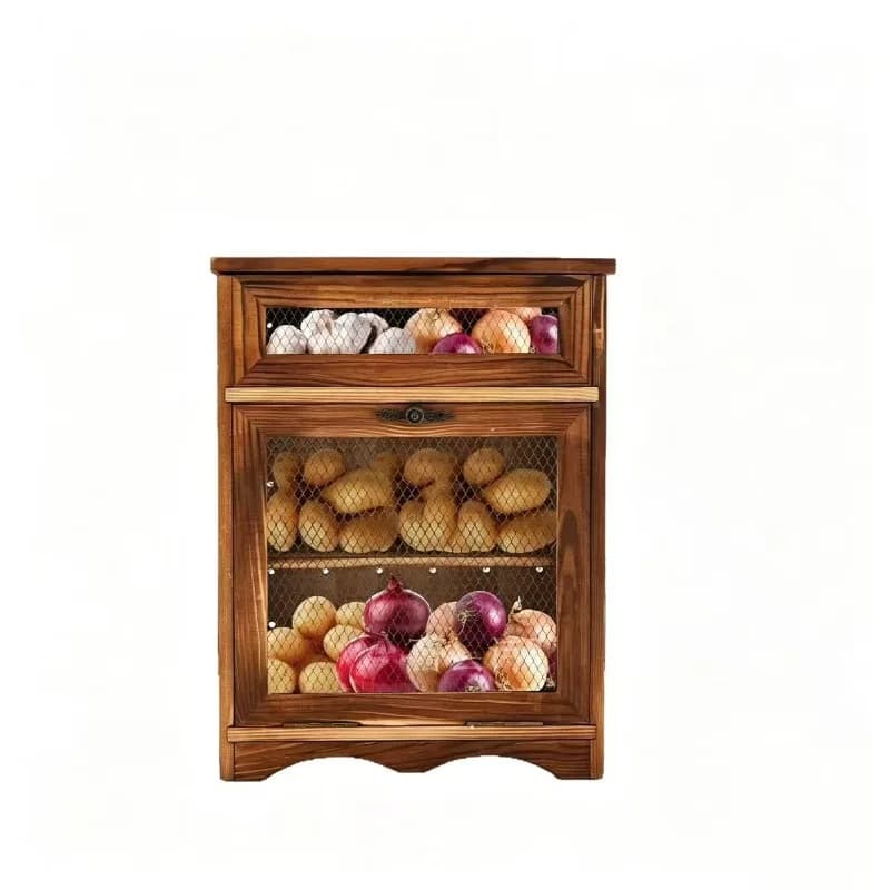Storage cabinet Storage finishing box Wooden vent potato box y