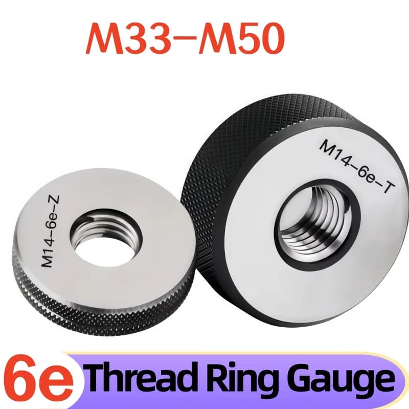 1SET Non-Standard  Thread Ring Gauge 6e Measure Tool GO NOGO Set for Threads  M33 M36 M40 M42 M45 M50