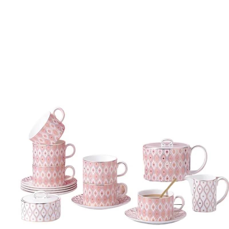 Original coffee cup and saucer set, European light luxury high-end hotel restaurant cup high value niche new model