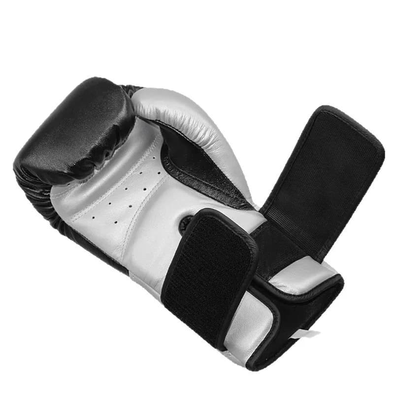 Kangaroo leather boxing gloves simple version black boxing fighting