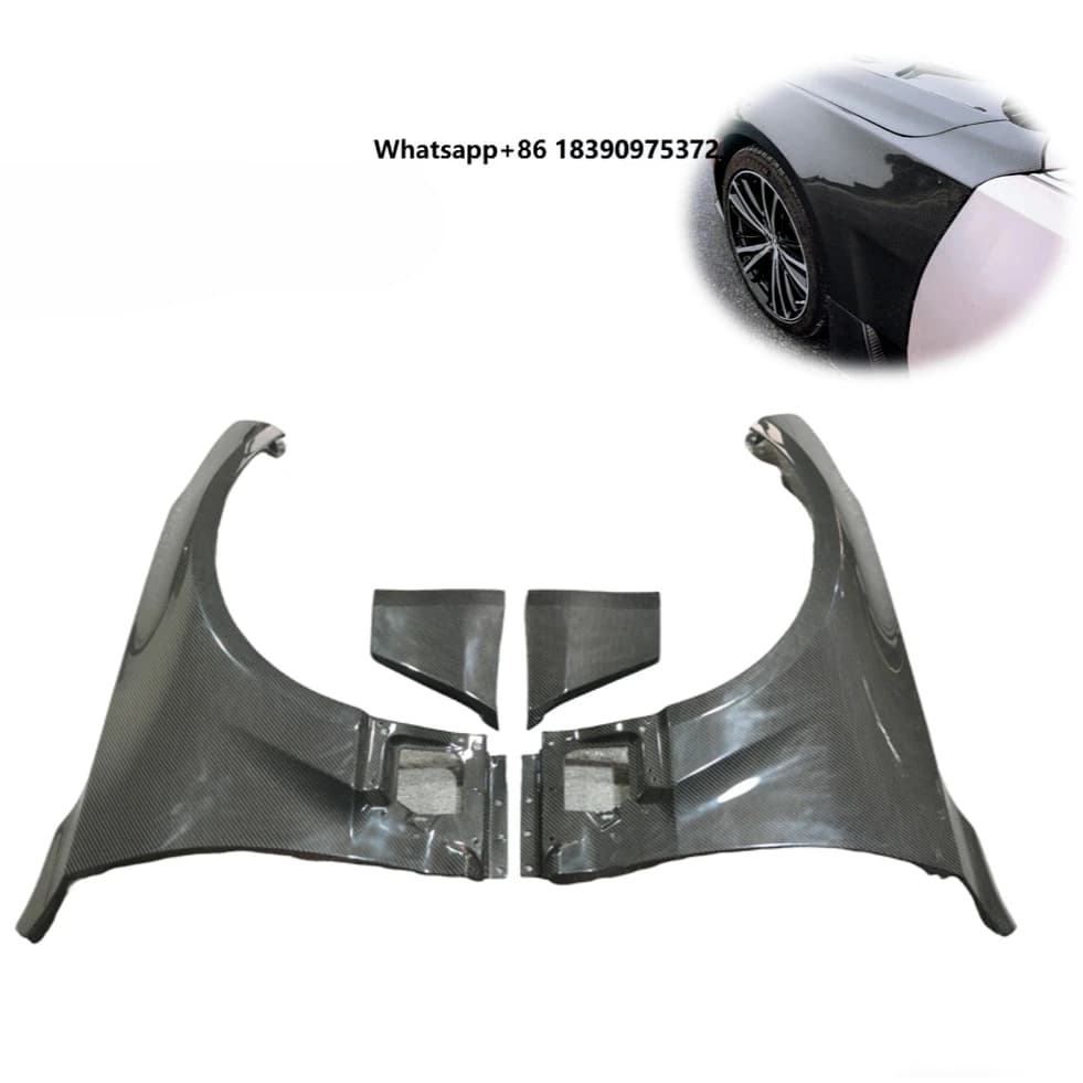 YX New Dry Carbon Fiber Front Fenders foBlackwing 2025+ Wheel Arch Side Fender Trim Kit Carbon Black