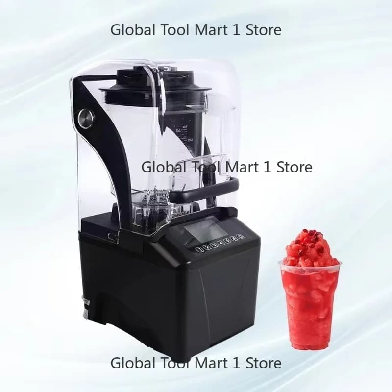 Performance Low Noise Stainless Steel 304 Blades 1600W Smo-othie Blender Mixer Electric Ice Crusher Juice Commercial Blender