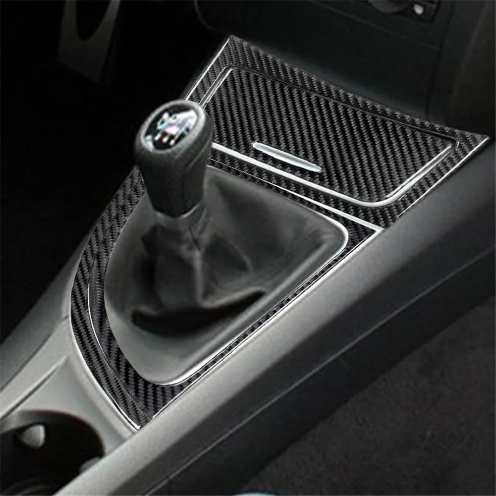 Carbon Fiber Interior Center Console Panel Frame Trim Sticker for BMW 1 Series Cope/Convertible E82 E88 2008-2013 Car Accessory