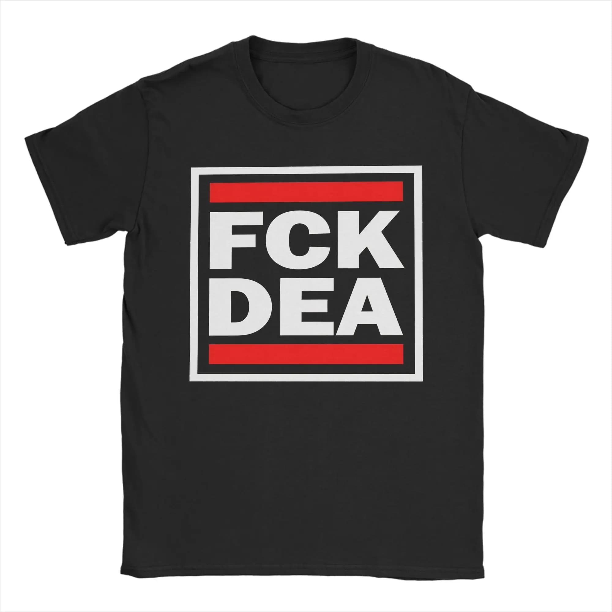 Vintage T-Shirt Summer FCK DEA Fashion T-Shirts  Cotton Tshirt for Men's Awesome Pattern Short Sleeve Top Tees
