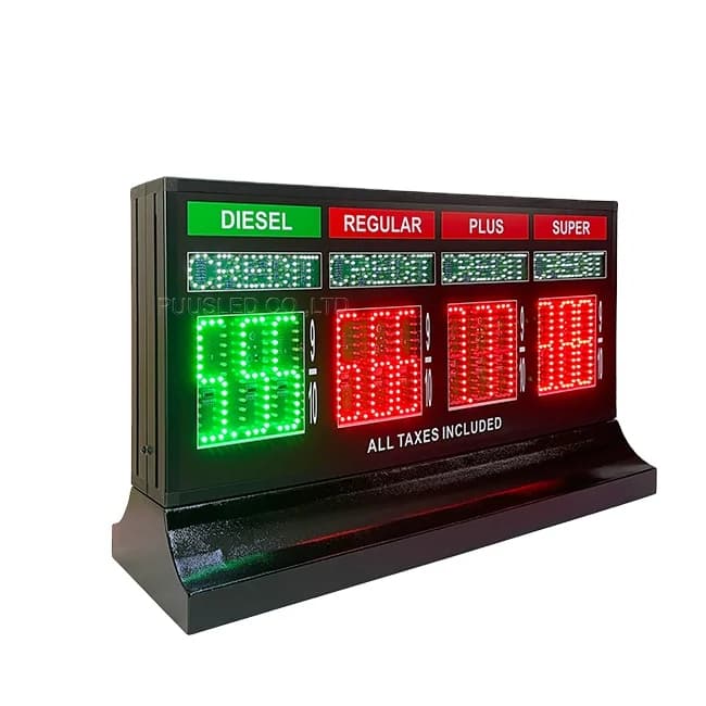 Provide Waterproof Gas Changer Led Pump Topper Gas Price Display Led Gas Prices Sign
