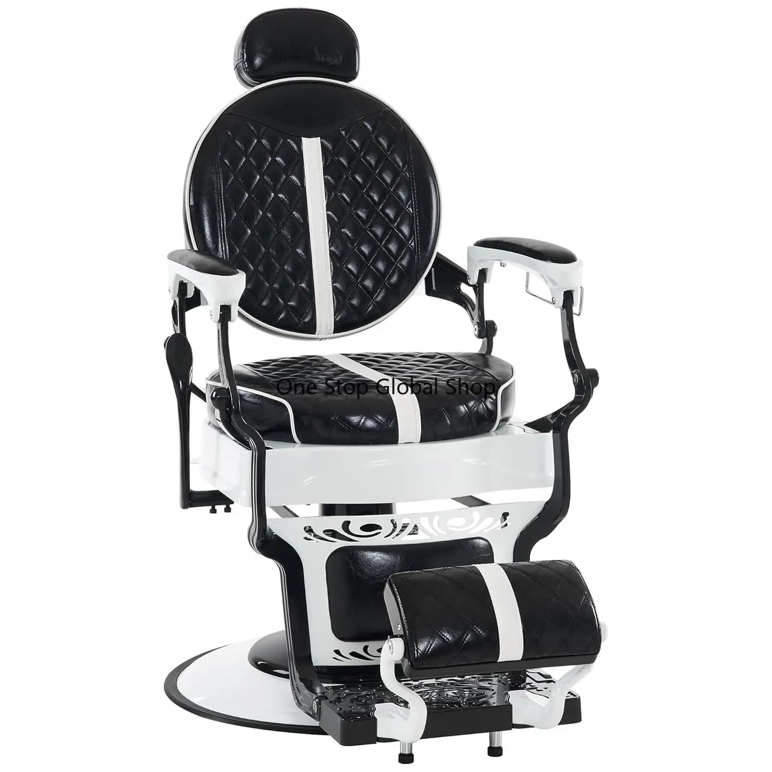 Heavy Metal Vintage Barber Chair All Purpose Professional Hydraulic Reclining Salon Spa Chair, Customized
