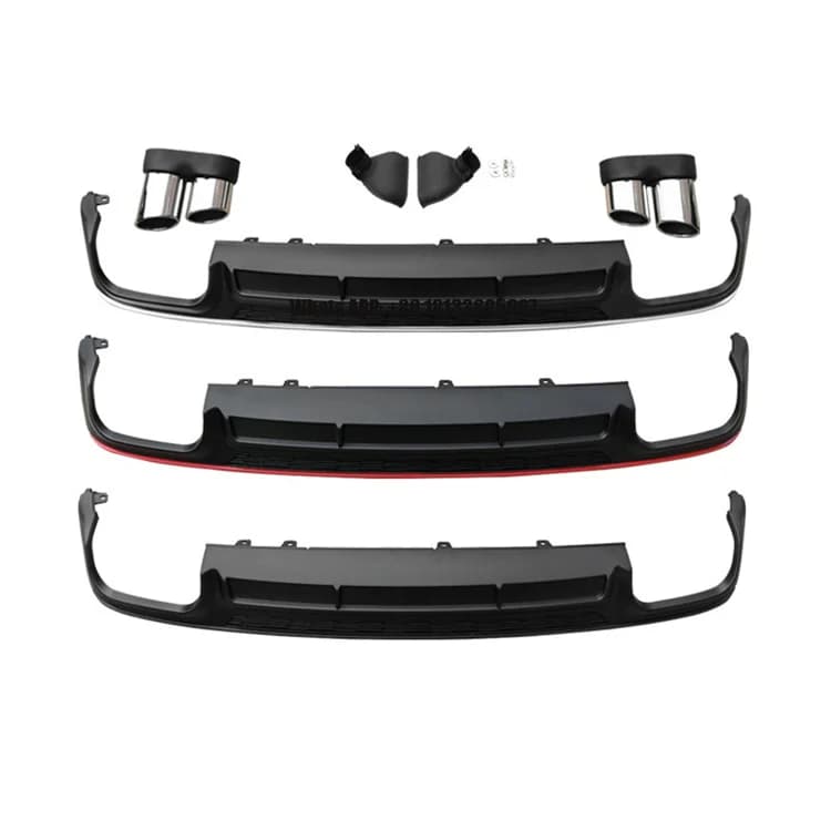 Suitable for Audi A6L Modified S6 Rear Lip Honeycomb Sport Style Upgrade Accessories Wholesale