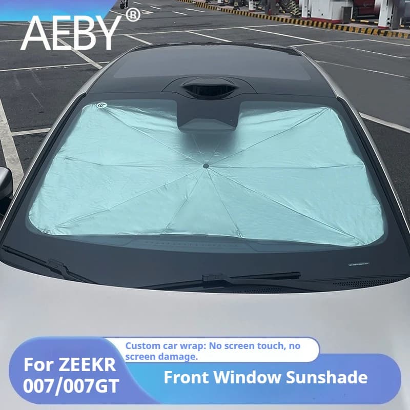 AEBY For ZEEKR 007/007GT 2024 2025 Front Windshield Sun Shade Auto Sunshade Visor Foldable Heat UV Shield Car Auto Accessories
