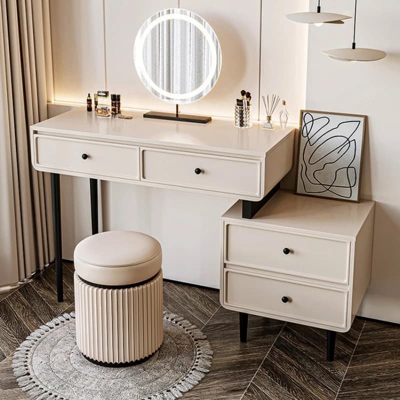light luxury small dressing tables Cream wind bedroom modern simple dressing tables small apartment makeup tafel home furniture