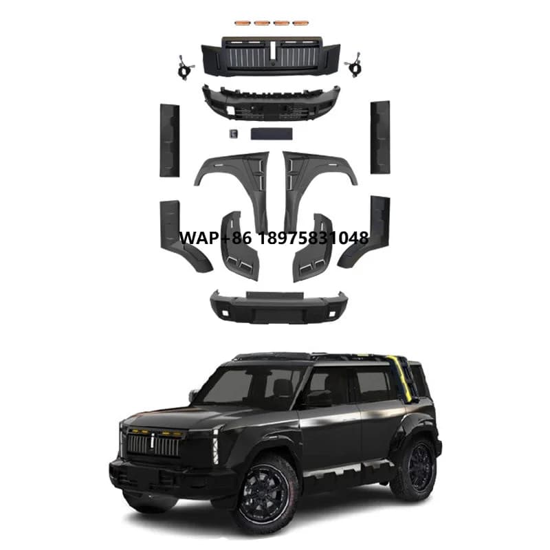 Front Rear Bumper Grille Set Blade Body Kit for Chery ICAR 03 & Jaecoo J6 2025 2026 Accessories