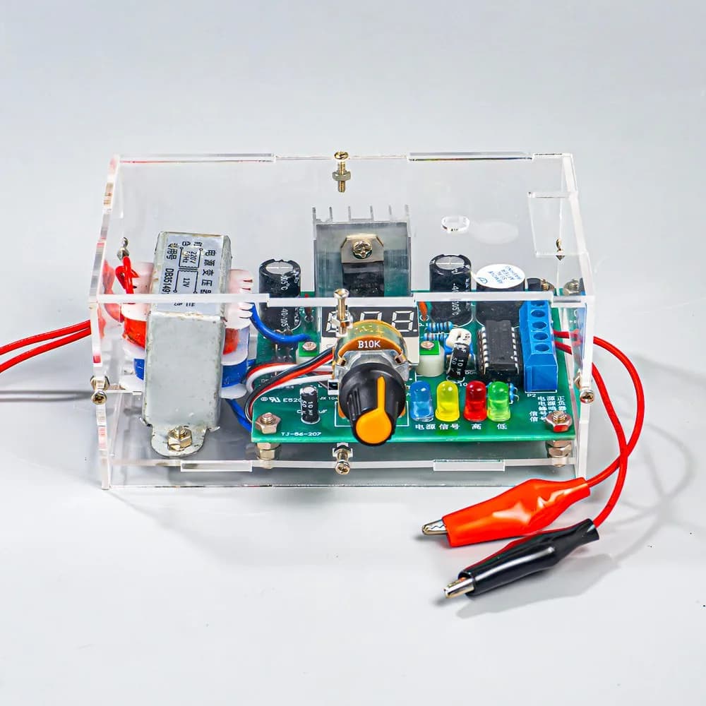 ​DC Regulated Power Supply Kit Adjustable LM317 Electronic DIY Soldering Training Circuit Board for Student Assembly Practice