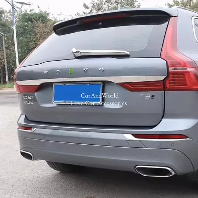 Stainless Steel Car Rear Trunk Tail Door Trims Cover Tailgate Frame Garnish Strip For Volvo XC60 2009-2014-2025 Auto Accessories
