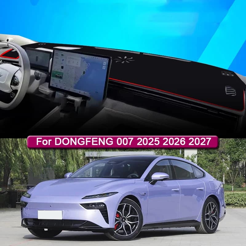 Car Styling For DONGFENG 007 2025 2026 2027 Car Dashboard Protective Mat Shade Cushion Pad Rose Carpet Mat Cover Auto Accessory