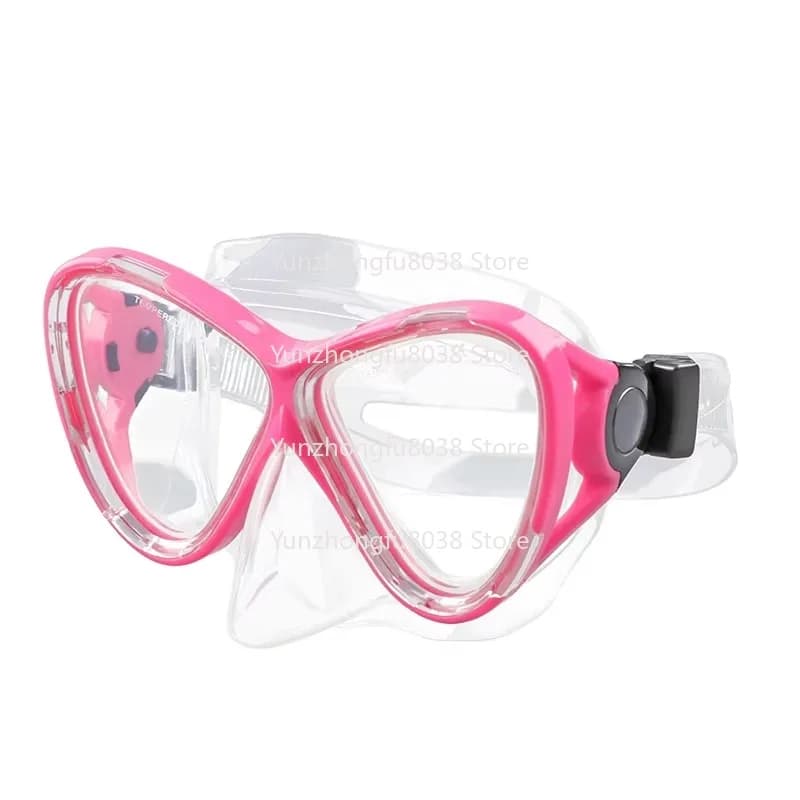 Adult Swimming Diving Equipment, Tempered Glass Anti-fog and Waterproof Mask, Free Diving with Big Nose Rack