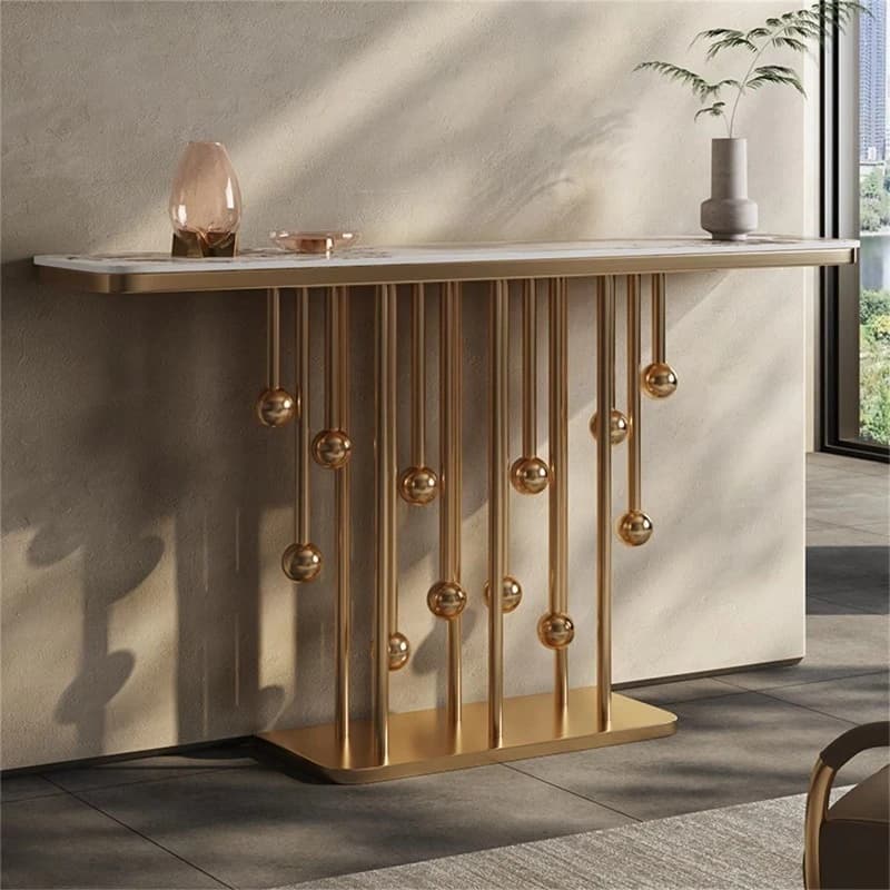 The Luxurious Modern Entrance Table Is Suitable for the Wall-end Design of  Corridor at  Entrance of the Living Room