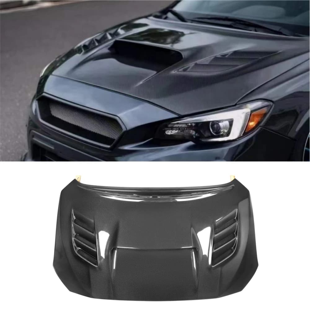 WRX/STI 11th 2015-2021 Front Carbon Hood Real Carbon Fiber Front Hood