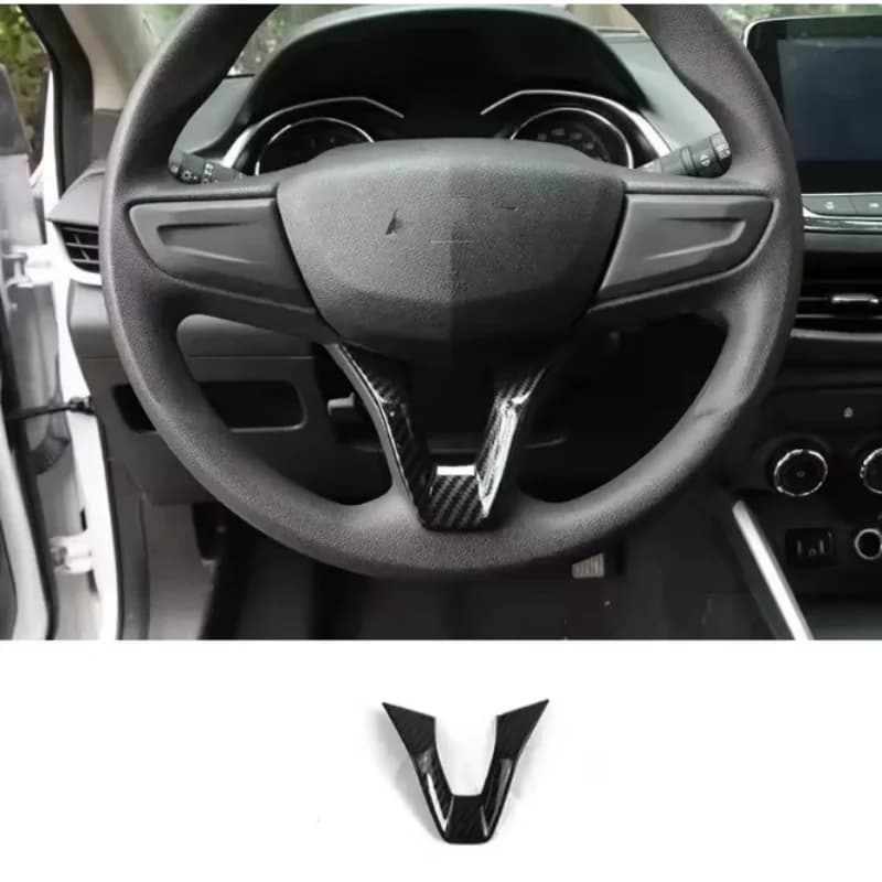 Steering Wheel Frame Decoration Cover Trim For Chevrolet Cavalier ONIX 2019 - 2022 ABS Carbon  Accessories Interior Refit Kit