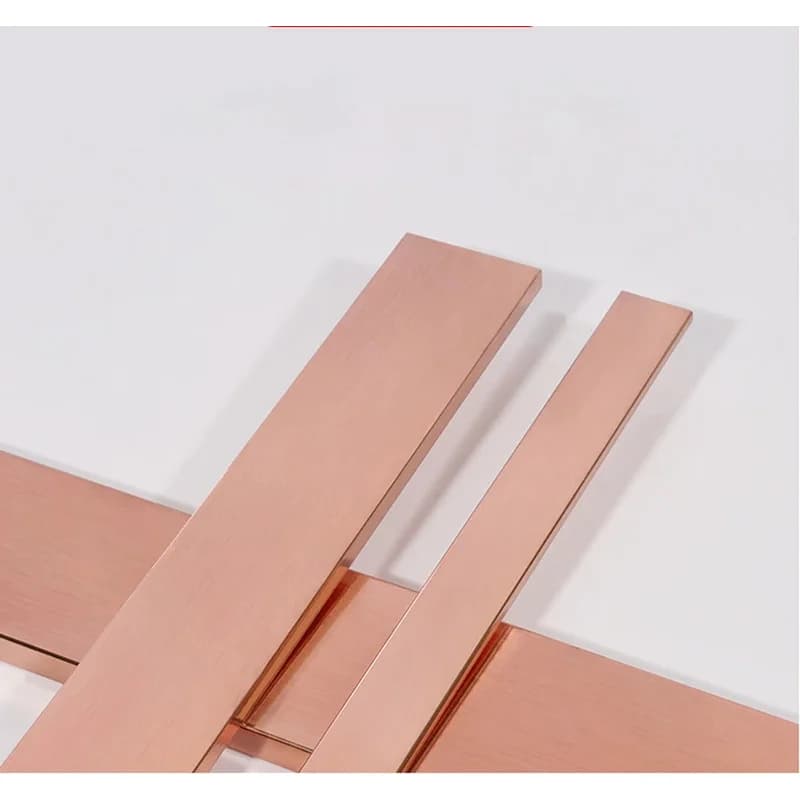 500mm Long Red Copper Flat Strip High Purity Copper Alloy Plate Raw Material