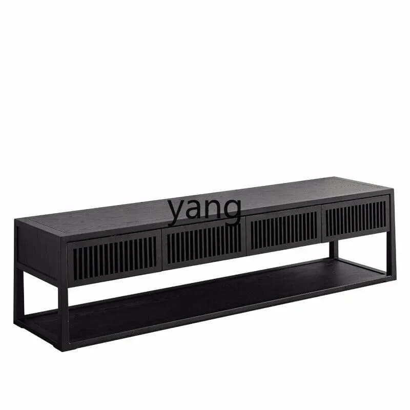 CX  new Chinese TV cabinet Zen solid wood living room floor cabinet entrance B & B office storage table furniture