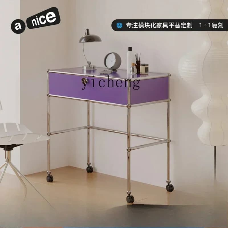 1medieval 1 cosmetic table module combination stainless steel office writing desk computer desk
