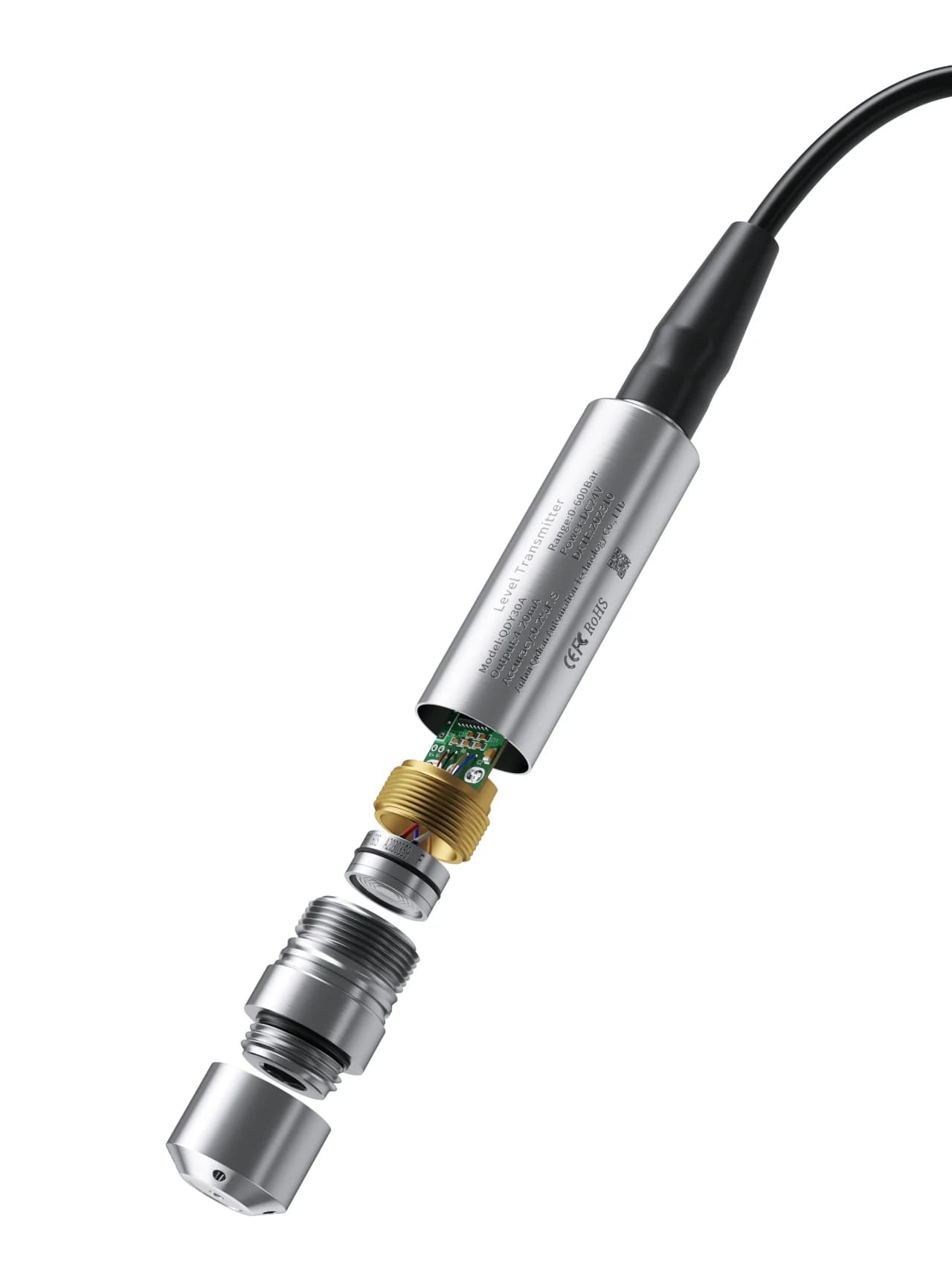 Water Level Sensor 10M 20M 100M Water Level Transmitter 4-20mA 0-10V RS485 Submersible Liquid Water Level Sensor Transmitter