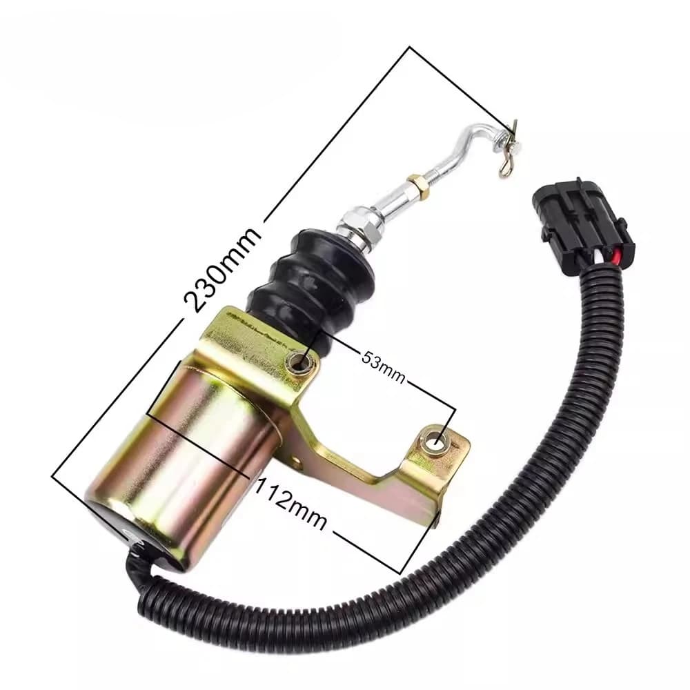 Excavator parts for Yuchaiss YC85-8 engine shutdown solenoid valve switch SA-3742-12