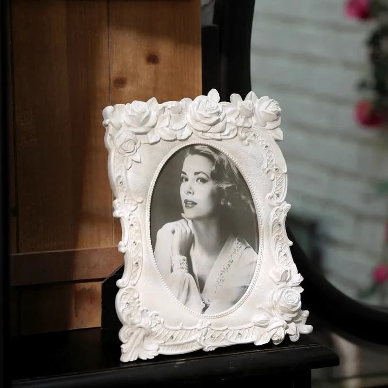 Creative Resin Classical Flower Photo Frame