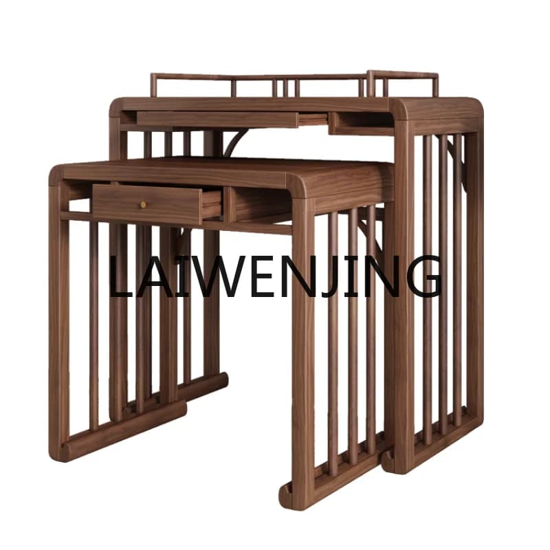 RWJ Black Walnut for New Chinese Solid Wood Altar Combination Avalokitesvara Buddha Table