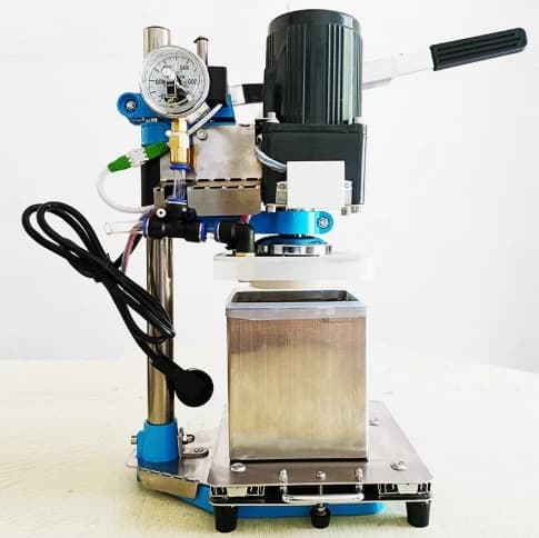 ElManual Vacuum Capping Machine for Food for Sealing Glass Bottles Canned Chili Sauce Durable Wood Packaging Material