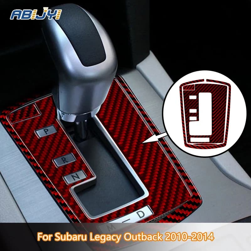 Console Inner Frame Carbon Fiber Stickers Decorative For Subaru Legacy Outback 2010 2011 2012 2013 2014 Car Interior Accessories
