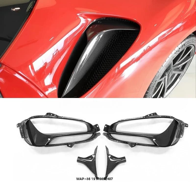 Best Selling Dry Carbon Fiber OEM Style Car Auto Parts Rear Fender Vent for SF90