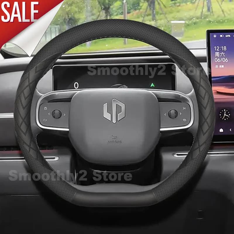 Leather Car Steering Wheel Cover For Leapmotor C10 2024 2025 2026 Leapmotor B10/B01 2025-2026 Steering Cover Accessories