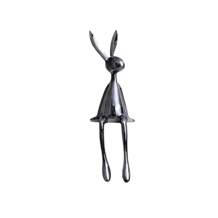 Modern light luxury sitting rabbit ornament home entrance high-end soft decoration wine cabinet decoration