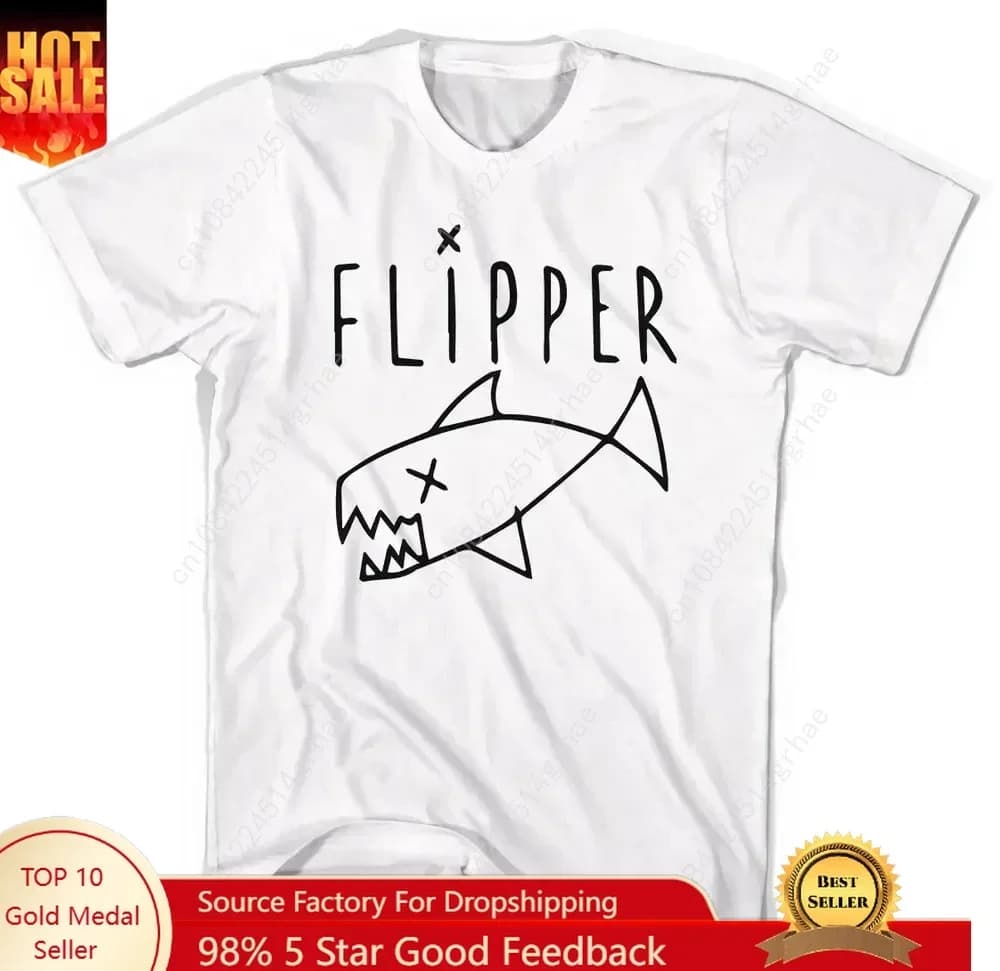 New Arrival Mens Clothes Tee Shirt Homme Graphic T-Shirts Men Tshirt for Men Ropa Hombre Flipper Worn By Kurt Cobain 70276