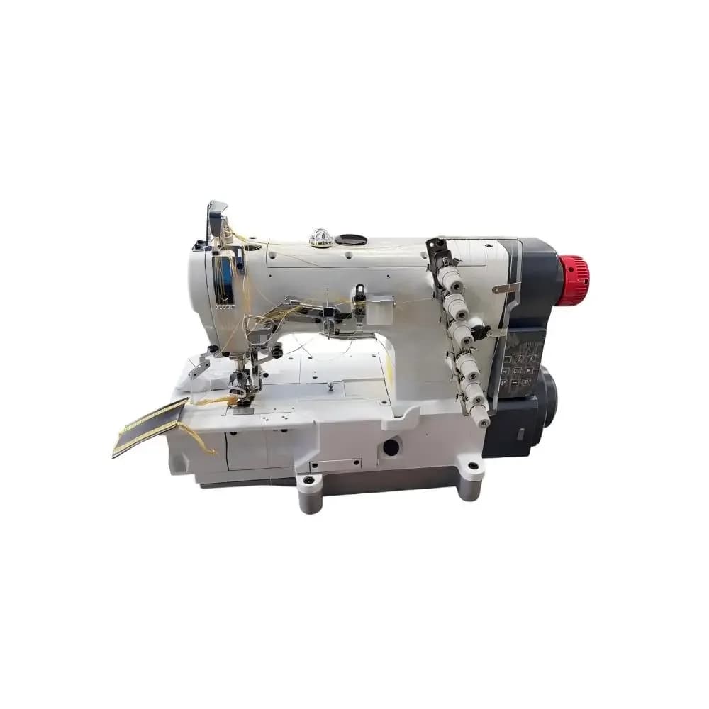 Direct Drive High Speed Flat Bed Four Needle Six Thread Facing Interlock Shoe Machine
