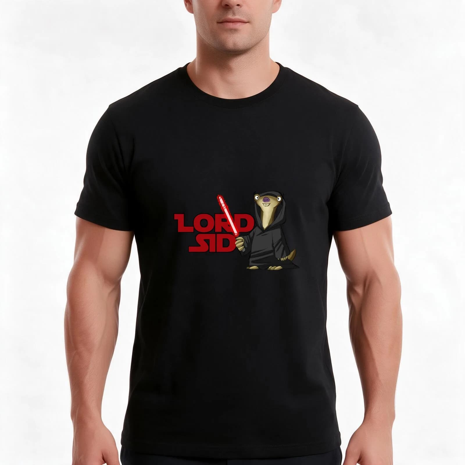 Lord Sid T-Shirt, Summer Casual Cotton Tee, Oversized Streetwear Tops, Vintage Graphic Print, Loose Fit Short Sleeve