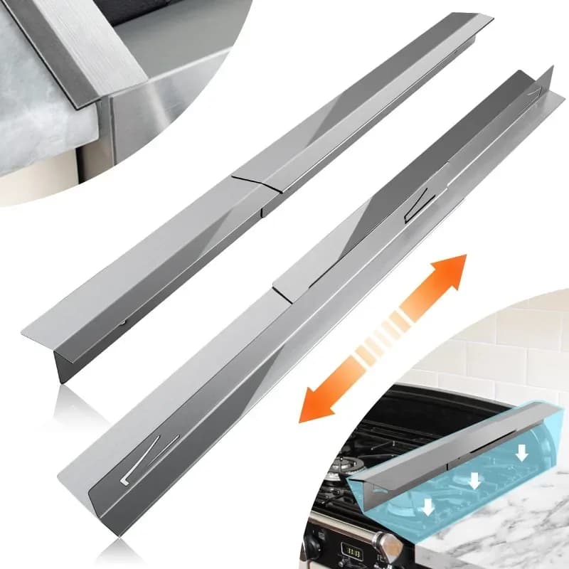 Retractable caulking board, stove caulking board