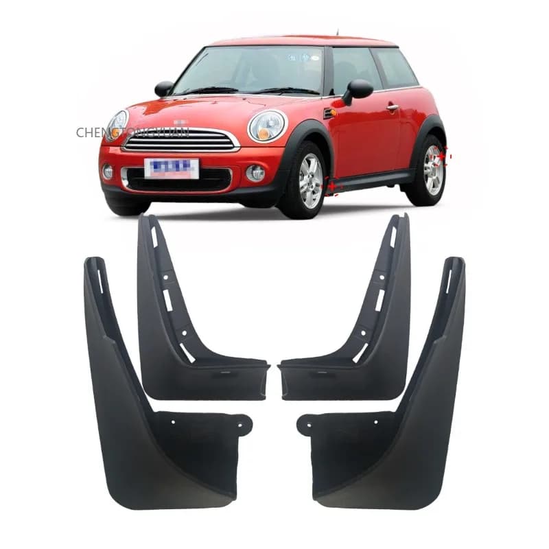 For MINI Cooper R56 R57 Clubman R55 Mud Flaps Splash Guards For MINI JCW Cooper S R56 R57 R55 Mudguards 4pcs 2007-2013
