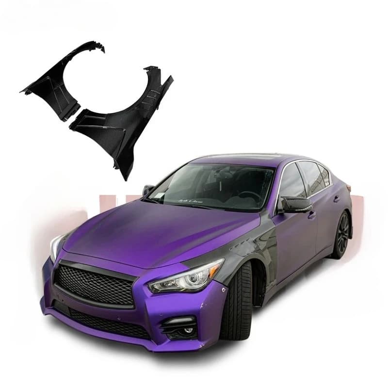 Q50 Carbon Fiber Fender for Infiniti 2015Q50 Q50L Q50S Modified Carbon Fiber Perforated Fender