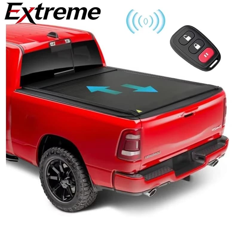RAM 1500 2500 Pickup Truck Electric Hard Folding Aluminum Ute Lid Bed Tonneau Cover F150 Model Roll Locking Waterproof