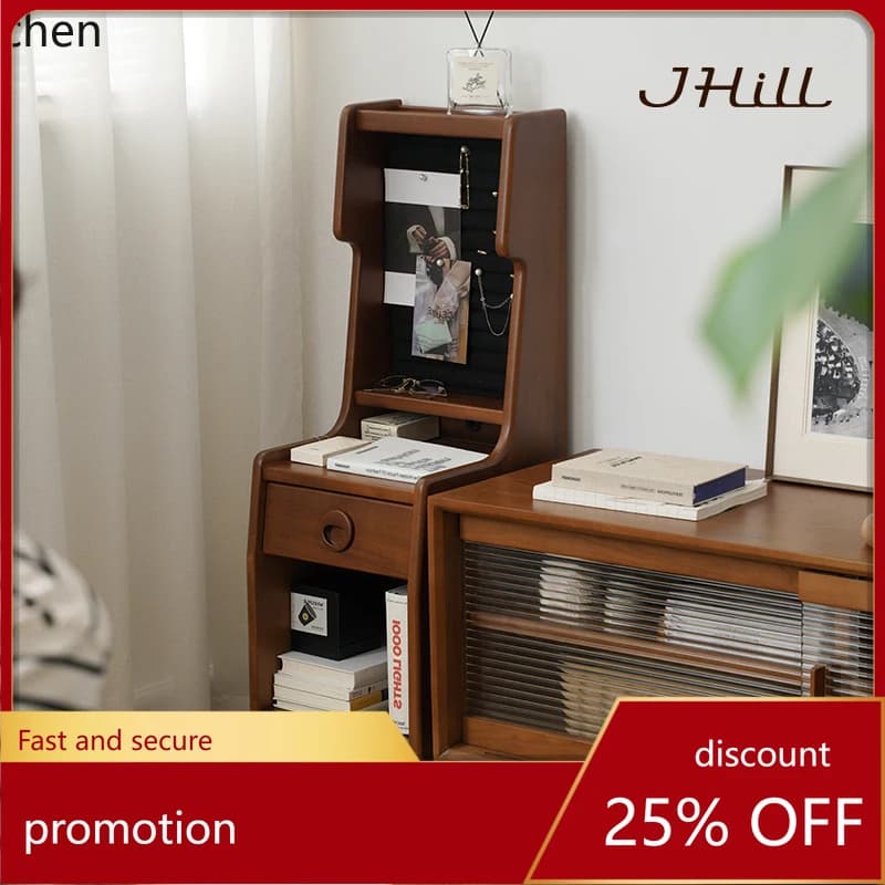 YFY Nordic Solid Wood Bedside Cabinet Bedroom Simple Small Apartment Bedside Cabinet