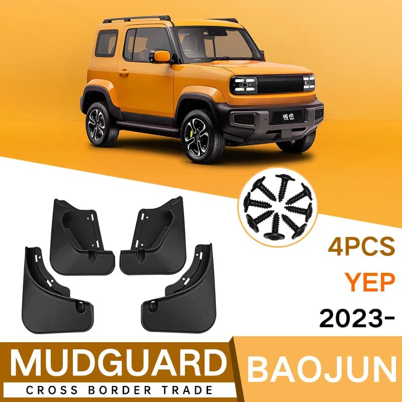 Car Mud Flaps For Baojun Yep 2023 Splash Guards Fender Mudflaps Automotive Exterior Accessories Auto Parts