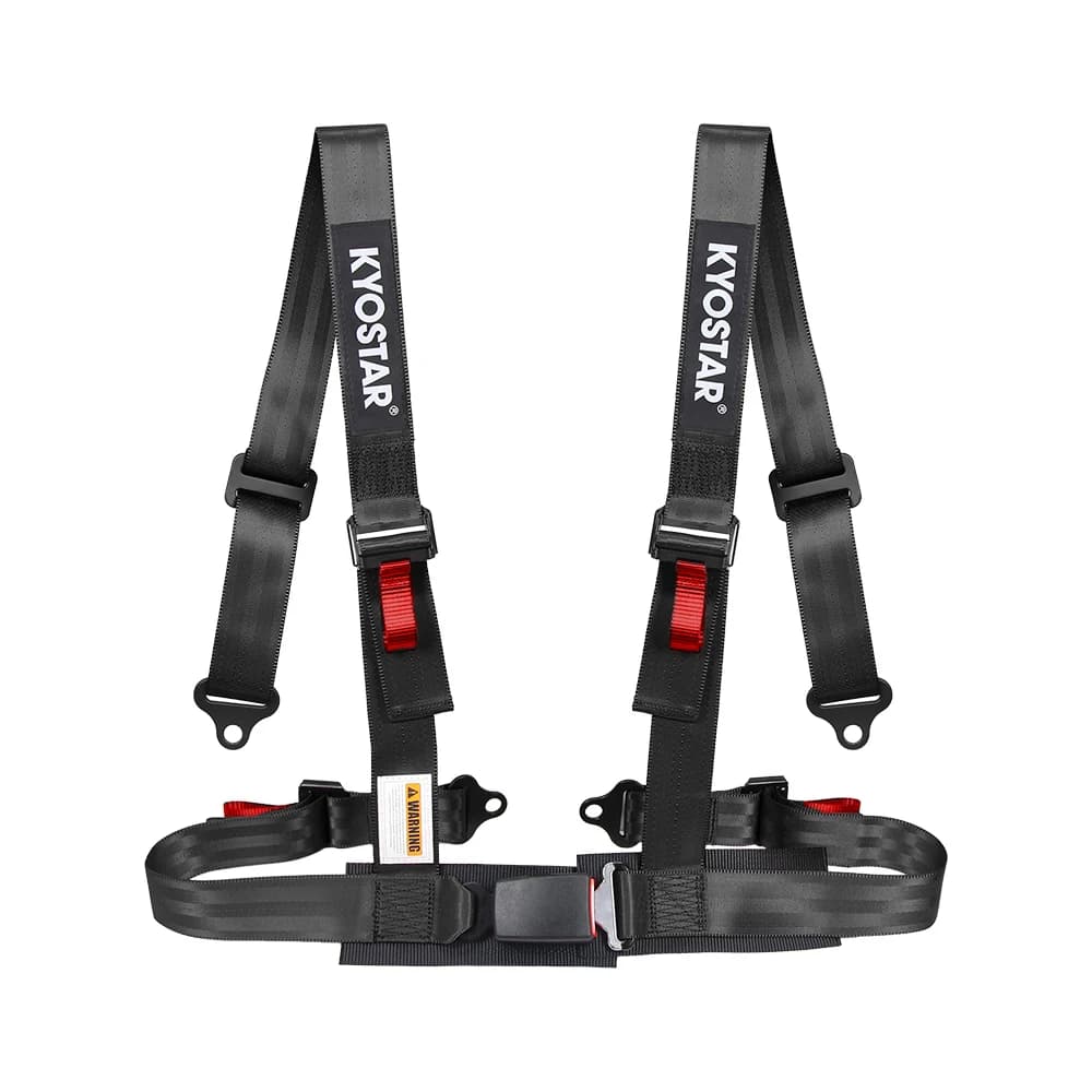 Aluminum Buckle 2'' 4-Point Latch and  Link Safety Harness with Ultra Soft Heavy Duty Shoulder Pads