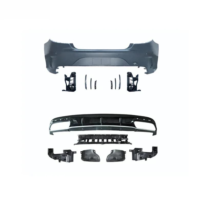 High Quality C UPGR S S Style Facelift Full Set Car Accsori BUMPER REAR DIFFUSER EXHAUST TIP C