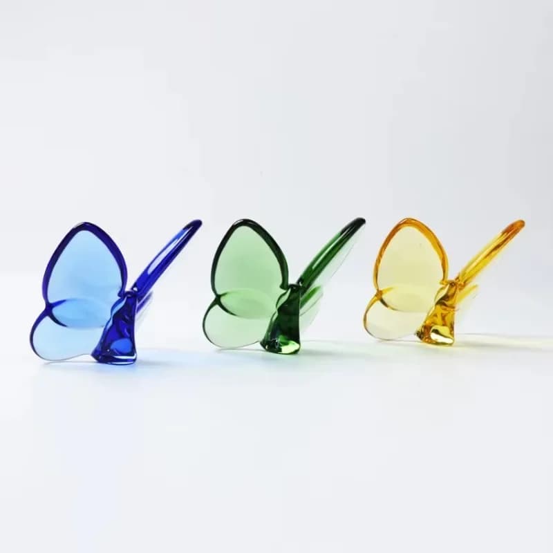 Crystal Butterfly Multi-Colour 80mm Home Decor Ornament Crystal Paper