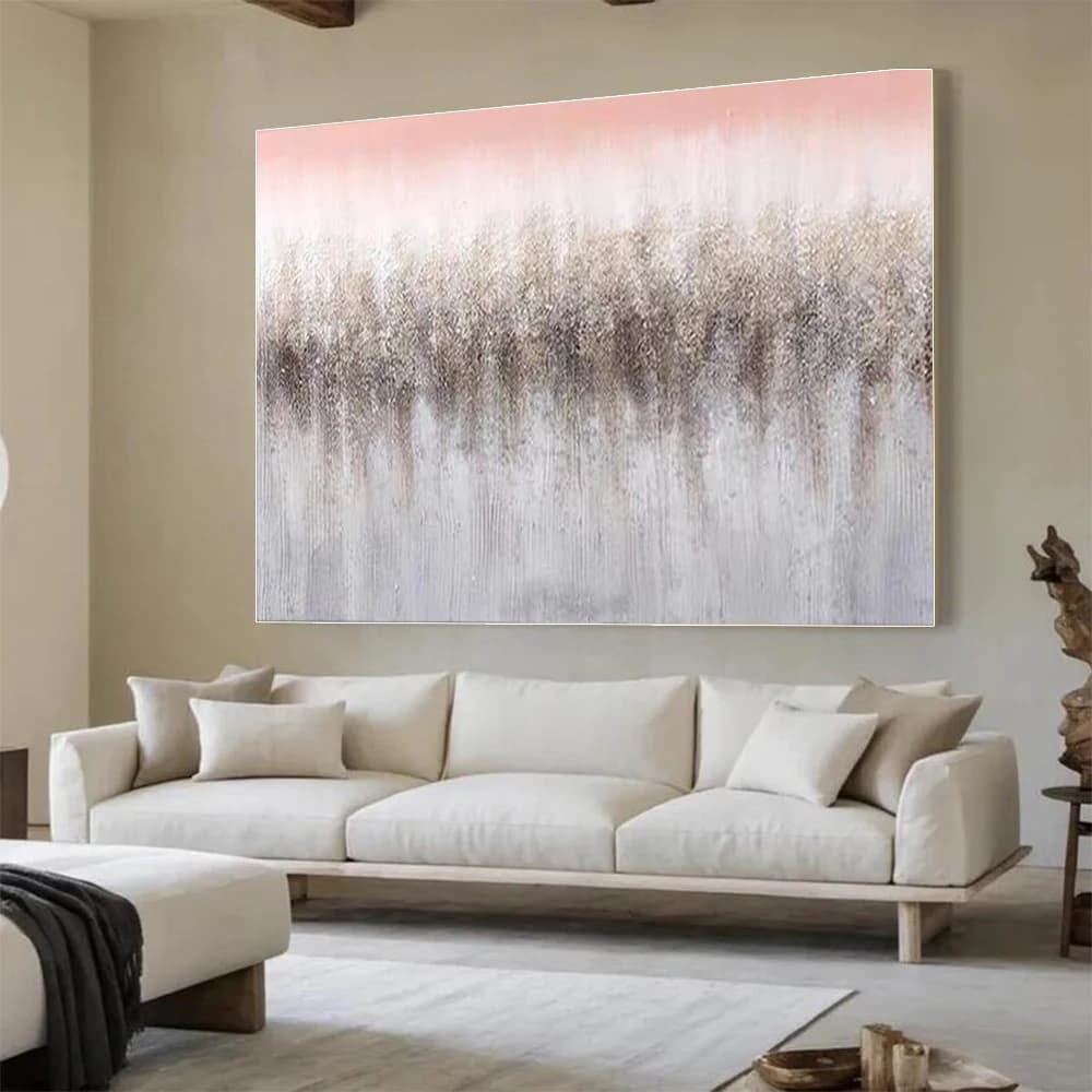 Canvas Poster Home Wall Art Modern Street Landscape Oil Painting Hand-Painted Abstract Drawing For Living Room Decor Mural