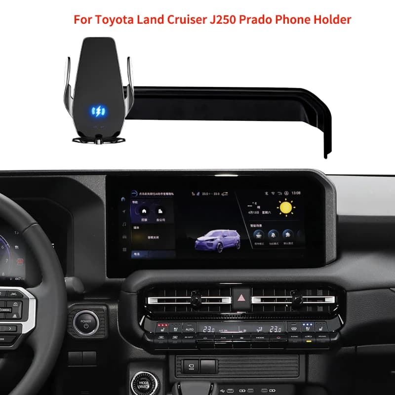 For Toyota Land Cruiser J250 Prado 2024 Screen Fixed Mobile Phone Holder Suitable For all Smartphone Gravity Navigation Stand