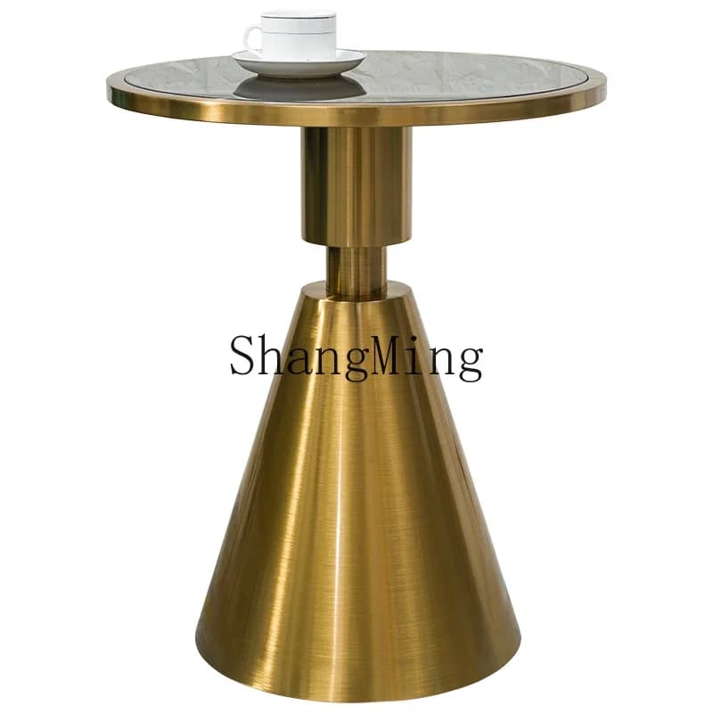 CL wrought iron corner  mini side table small flower stand with sofa light luxury small round table coffee  household
