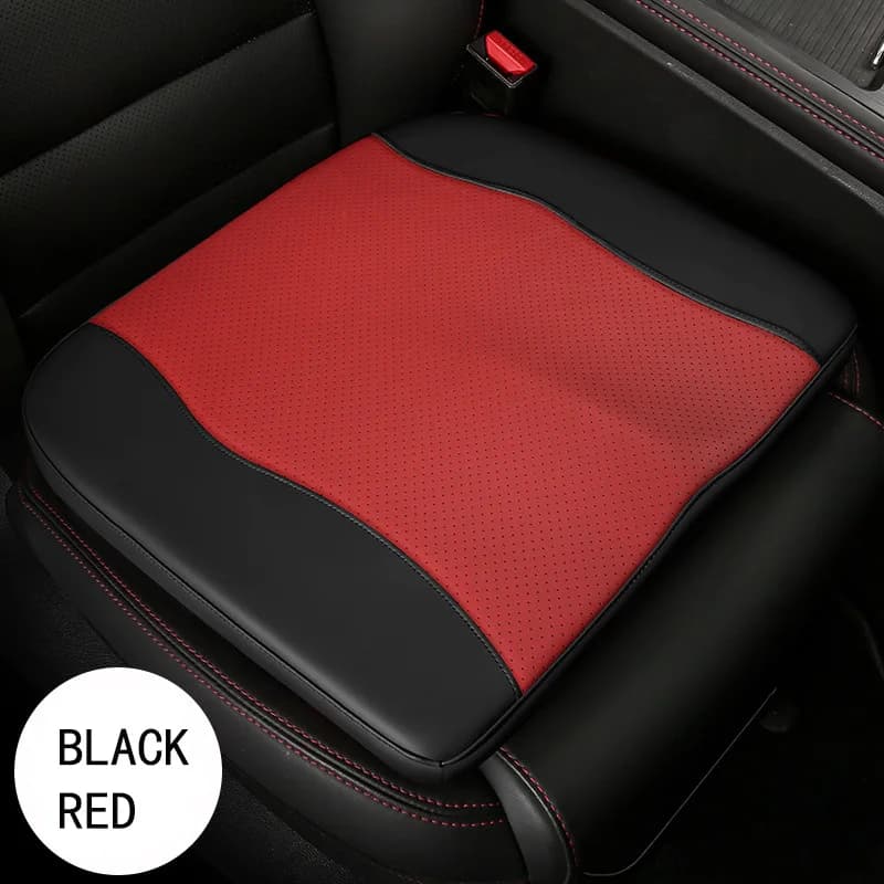 Leather Car Seat Raised Cushion Single-chip Main Driver's Seat Height Increase Pad Mat Office Ass Support For Men And Women